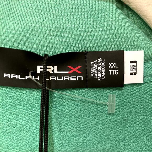 RLX Ralph Lauren Performance Hybrid Golf Vest Full Zip Navy/Green Size XXL NWT - Picture 3 of 16